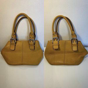 Yellow Leather Tignanello Handbag